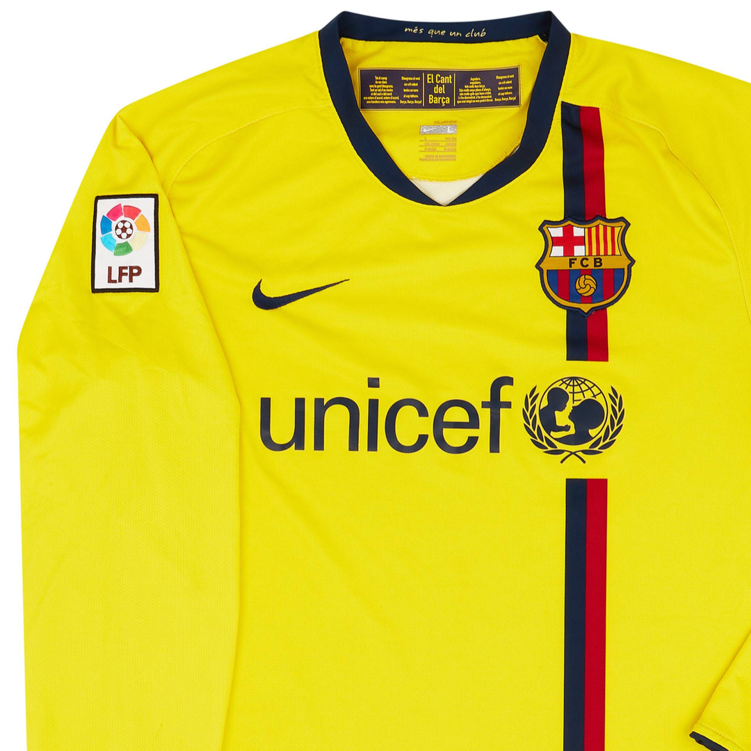 2008-09 FC Barcelona Away Long Sleeve