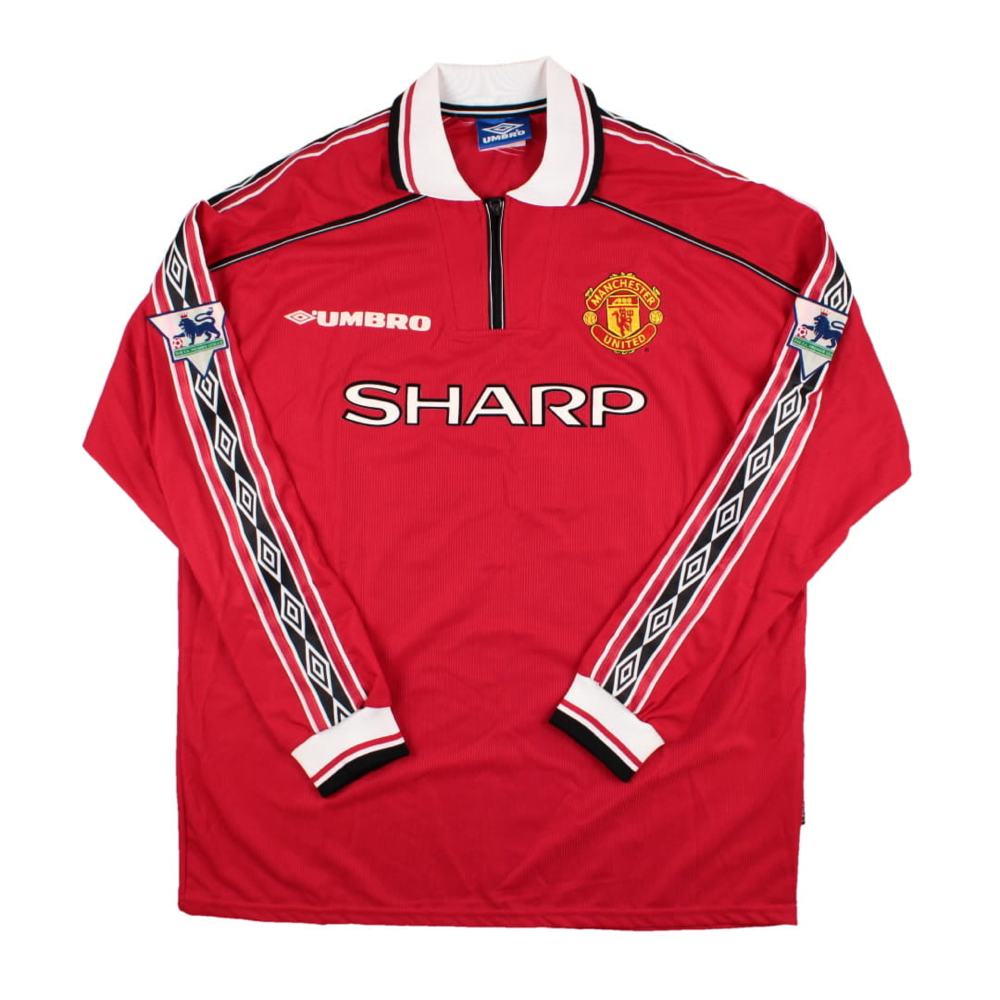 1998-00 Manchester United FC Casa Manica Lunga
