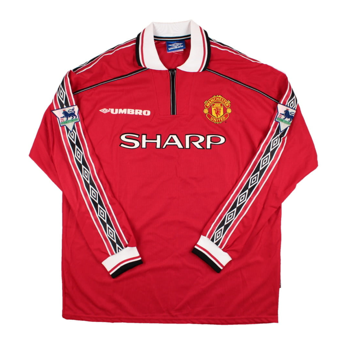 1998-00 Manchester United FC Casa Manica Lunga