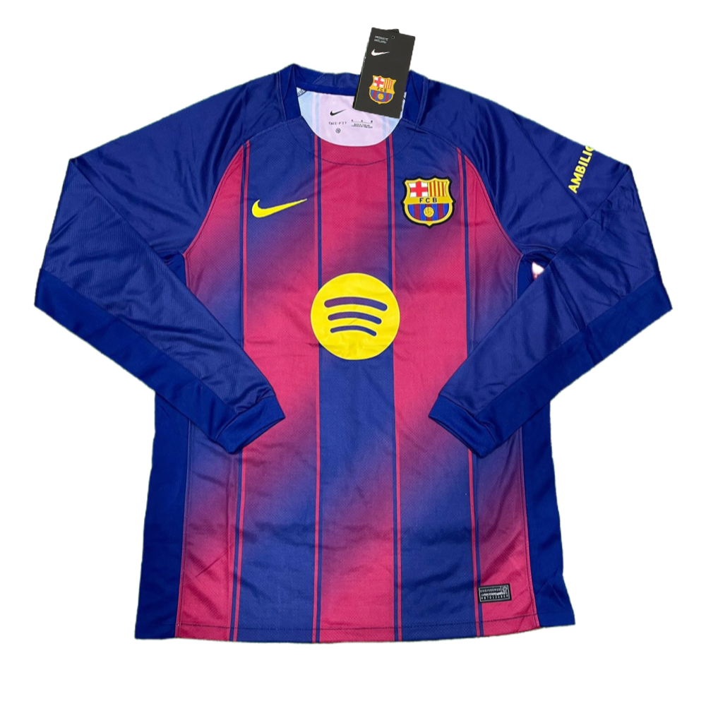 2025-26 FC Barcelona Domicile Manches Longues