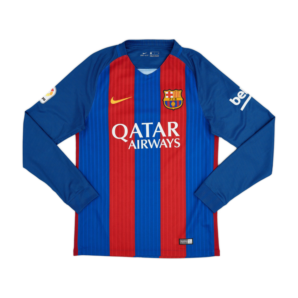 2016-17 FC Barcelona Thuis Lange Mouw