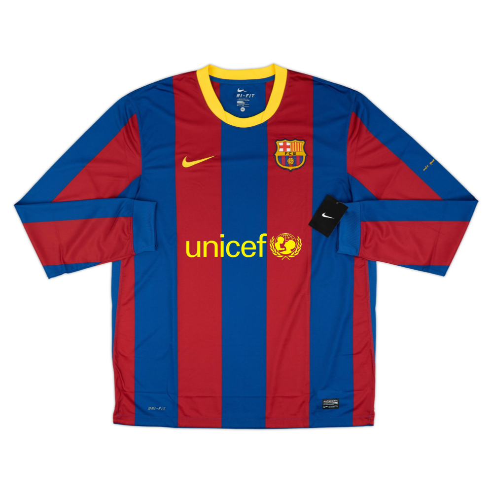 2010-11 FC Barcelona Domicile Manches Longues