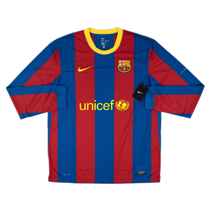 2010-11 FC Barcelona Domicile Manches Longues