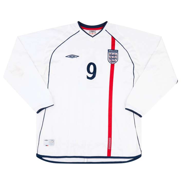 2002 Angleterre Domicile Manches Longues
