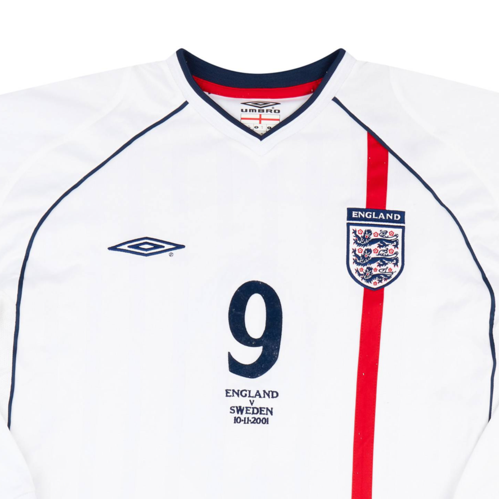 2002 Angleterre Domicile Manches Longues