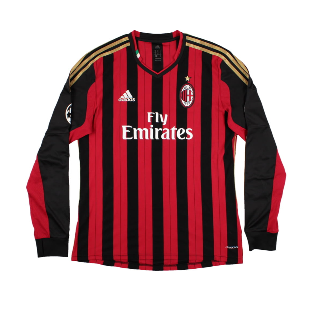 2013-14 AC Milan 1a Equipación Manga Larga